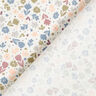 Dżersej bawełniany urocze kwiatuszki  – mleczna biel,  thumbnail number 4