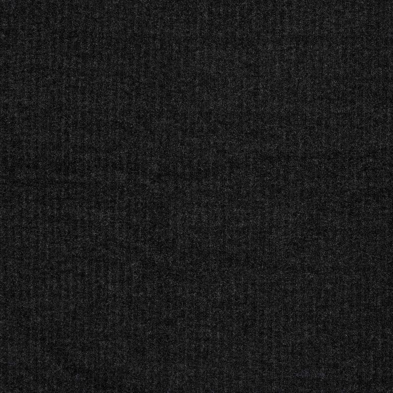 Bardzo miękka dzianina prążkowana, gładka – czerń, image number 1