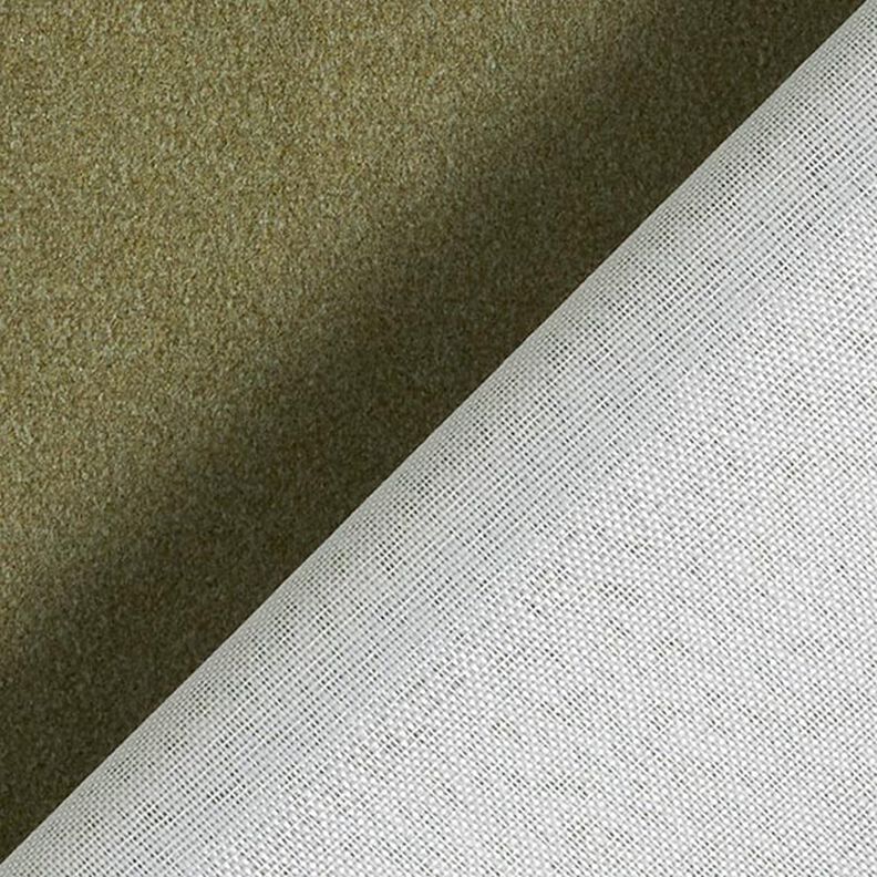 Tkanina tapicerska matowy aksamit – oliwka,  image number 4