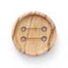 Guzik drewniany, 4 dziurki  – naturalny,  thumbnail number 1