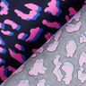 Bawełna powlekana abstrakcyjna panterka | Poppy Fabrics – ciemnogranatowy/pink,  thumbnail number 4