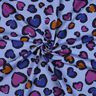 Dzianina dresowa drapana kolorowe serca | Poppy Fabrics – stalowoniebieski,  thumbnail number 3