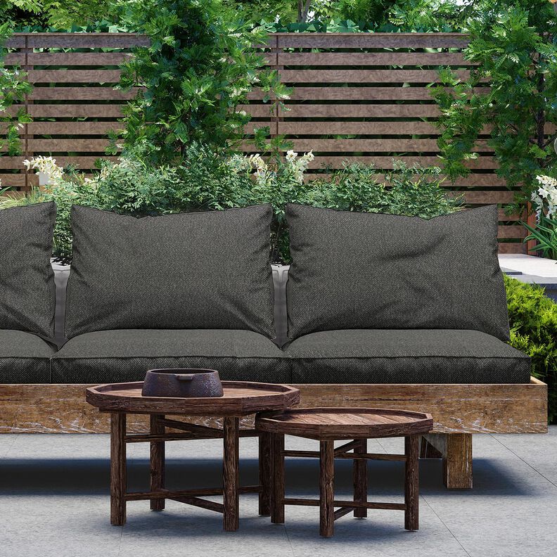 Tkanina outdoor efekt bouclé – antracyt,  image number 6