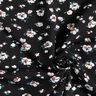 Tkanina wiskozowa w deszcz kwiat&oacute;w &ndash; czerń,  thumbnail number 3