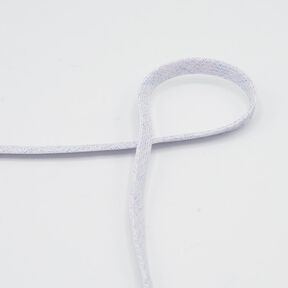 płaski sznurek Bluza z kapturem Lureks [8 mm] – biel/liliowy, 