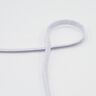 płaski sznurek Bluza z kapturem Lureks [8 mm] – biel/liliowy,  thumbnail number 1