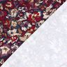 Dżersej wiskozowy wyraziste kwiaty – granat/czerwona lilia,  thumbnail number 4