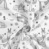 Popelina bawełniana Tkanina do kolorowania Boże Narodzenie – biel/czerń,  thumbnail number 4