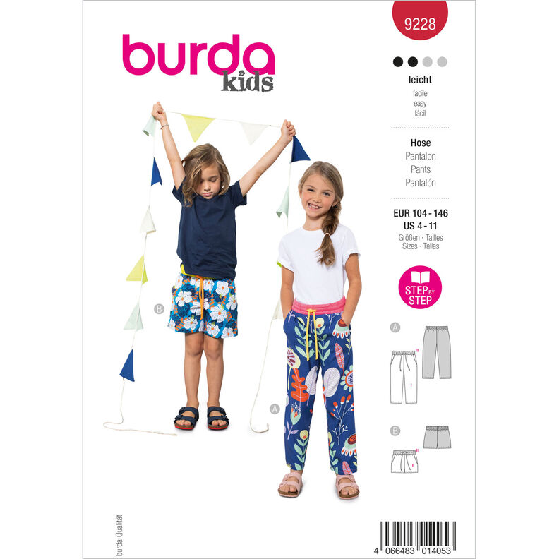 Spodnie | Burda 9228 | 104-146,  image number 1