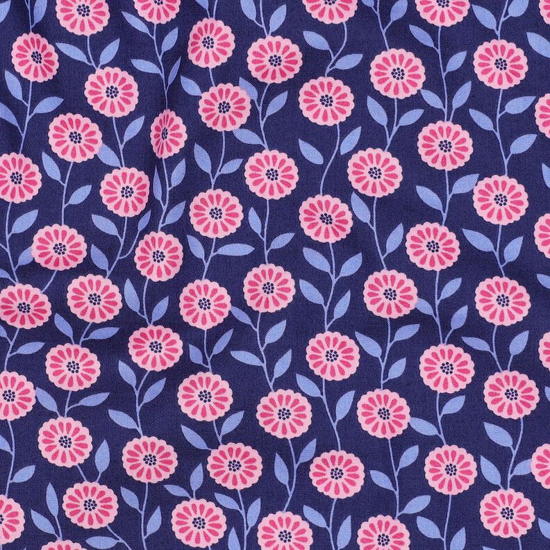 Popelina bawełniana letnie kwiatki | Poppy Fabrics – róż/indygo,  image number 2