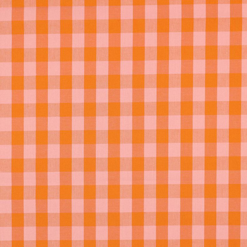 Popelina bawełniana Kratka | Poppy Fabrics – róż/brzoskwiniowopomarańczowy,  image number 1