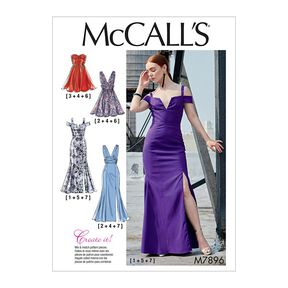 Sukienka, McCalls  7896 | 32-40, 