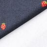 Dżersej bawełniany truskawki o wyglądzie dżinsu nadruk cyfrowy – szary błękit/ognista czerwień,  thumbnail number 4