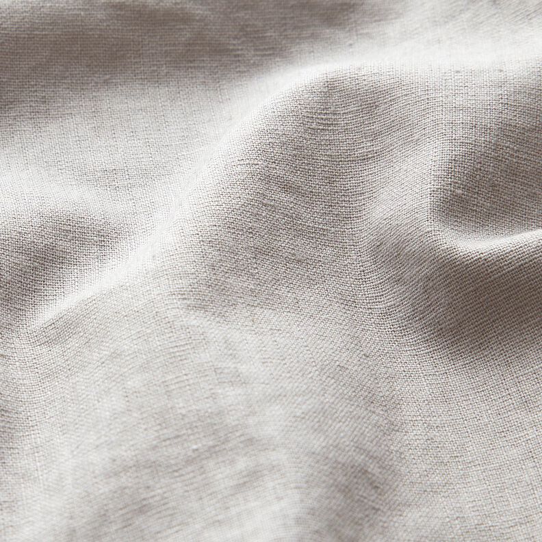 Mieszanka lnu i bawełny z efektem sprania – jasnoszary,  image number 2