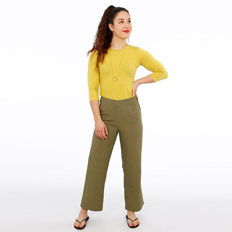FRAU ELENA – gładkie spodnie o prostej nogawce, Studio Schnittreif | XS - XXL,  image number 5