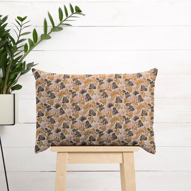 Tkanina bawełniana Kreton liście palmy – zawilec,  image number 6