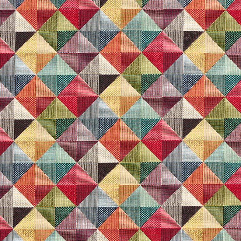 Tkanina dekoracyjna gobelin kolorowe romby retro,  image number 1