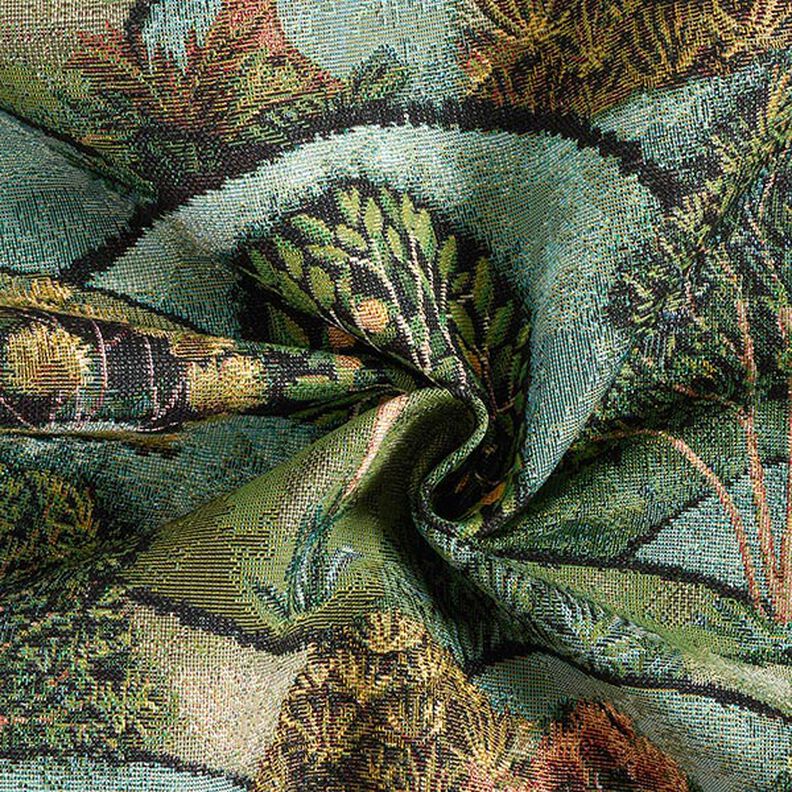 Tkanina dekoracyjna gobelin pejzaż – zieleń,  image number 3