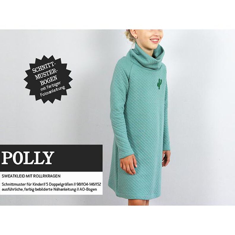 POLLY – milutka sukienka dresowa z golfem, Studio Schnittreif  | 98 - 152,  image number 1