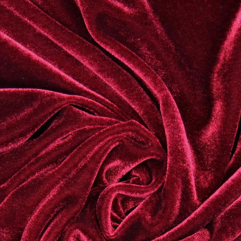 Aksamit ze streczem bordo,  image number 2