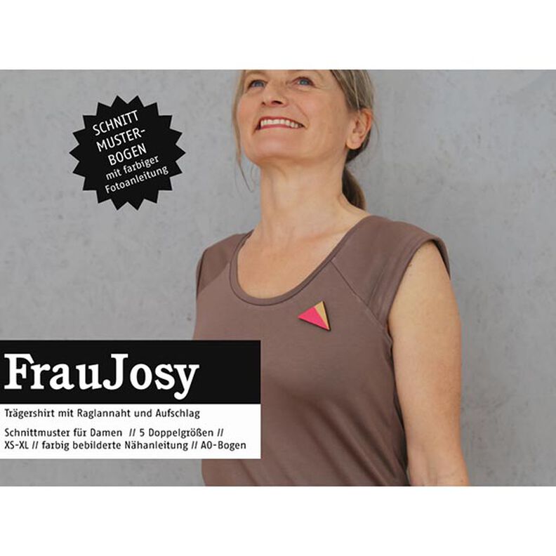FRAU JOSY – podkoszulek z raglanowymi szwami i mankietami na ramionach, Studio Schnittreif  | XS - ,  image number 1