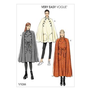 Peleryna | Pasek, Very Easy Vogue9288 | 32 - 40, 