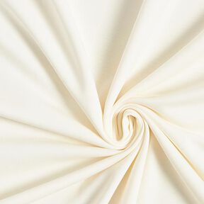 Lekka dresówka bawełniana jednokol. – mleczna biel, 