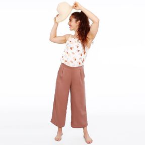 FRAU HEDDA - spodnie kuloty z szeroką nogawką i gumką w pasie, Studio Schnittreif | XS - XXL, 