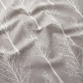 Tkanin dekoracyjna Half panama sylwetka drzewa – kreci/naturalny, 