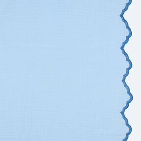 Muślin / Tkanina double crinkle dwustronna zakrzywiona krawędź  | Poppy Fabrics –, 