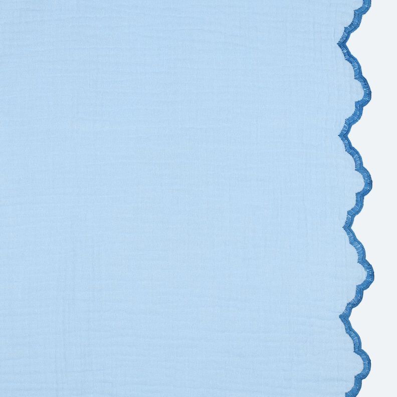 Muślin / Tkanina double crinkle dwustronna zakrzywiona krawędź  | Poppy Fabrics –,  image number 1