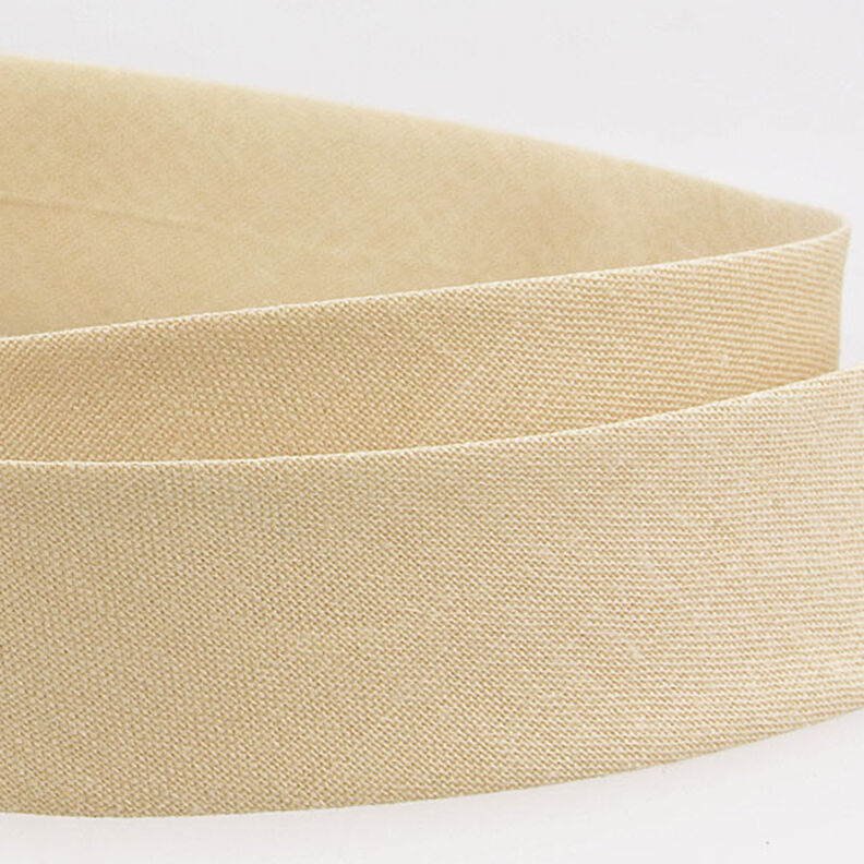 Taśma skośna Polycotton [20 mm] – jasnobeżowy,  image number 2