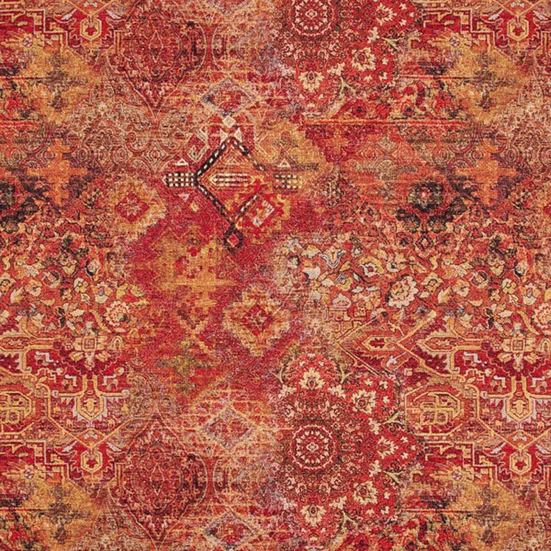 Tkanin dekoracyjna Gobelin tkany dywan – terakota/ognista czerwień,  image number 1