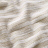 Tkanina bawełniana o strukturze siatki w poprzeczne paski – beż/biel,  thumbnail number 2