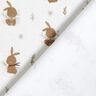 Dżersej bawełniany śliczne zajączki nadruk cyfrowy – kość słoniowa,  thumbnail number 4