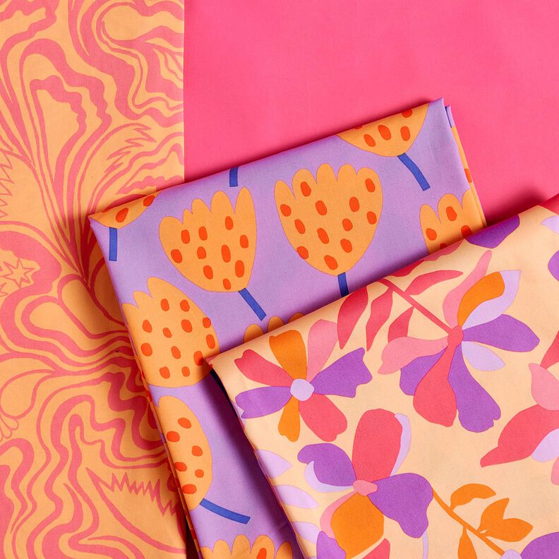 Satyna bawełniana Cloverdale | Nerida Hansen – brzoskwinia/pink,  image number 5