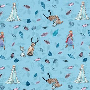 Dżersej bawełniany Królowa Śniegu w lesie | Disney – jasnoniebieski, 