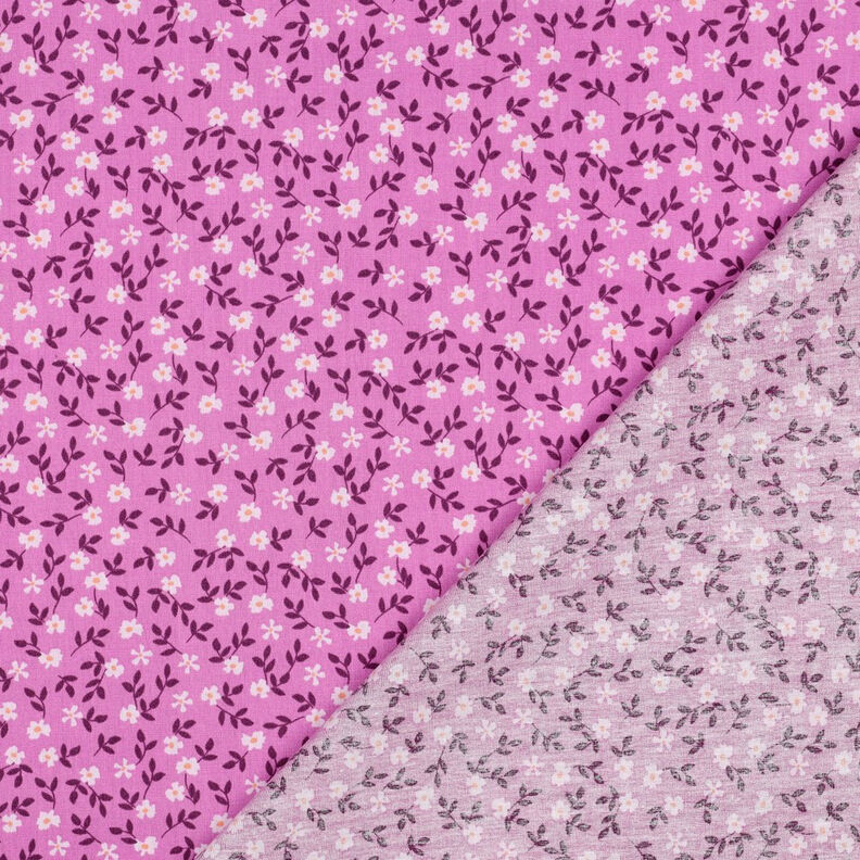 GOTS Popelina bawełniana drobne kwiatuszki | Poppy Fabrics – pink/biel, image number 4