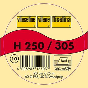 H 250 Wkładka do przyprasowania | Vilene – biel, 