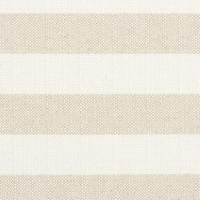 Tkanin dekoracyjna Panama szerokie pasy &ndash; jasnobeżowy/naturalny, 