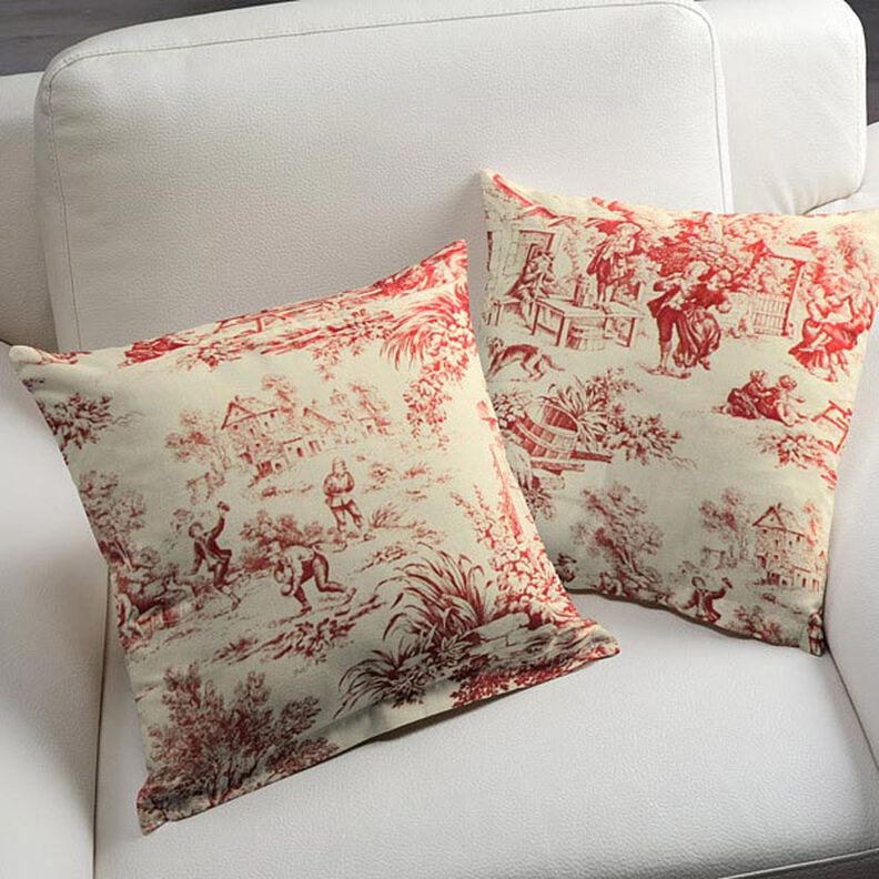 Toile de Jouy – czerwień karminowa,  image number 5