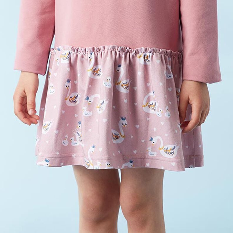 Lekka dresówka pętelkowa french terry jednokol. – ciemny brudnoróżowy,  image number 7