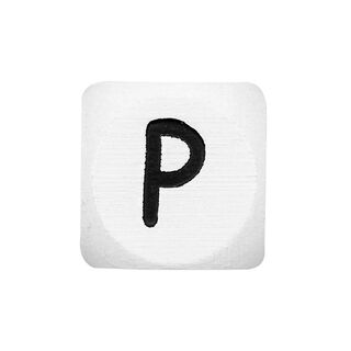 Drewniane literki P – biel | Rico Design, 