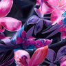 Materiał na kostiumy kąpielowe kwiaty tropikalne – granat/pink,  thumbnail number 2