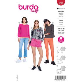 Bluzka | Burda 5849 | 34-48, 