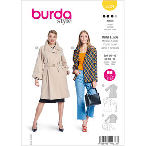 Kurtka / Płaszcz | Burda 5824 | 36-46, 