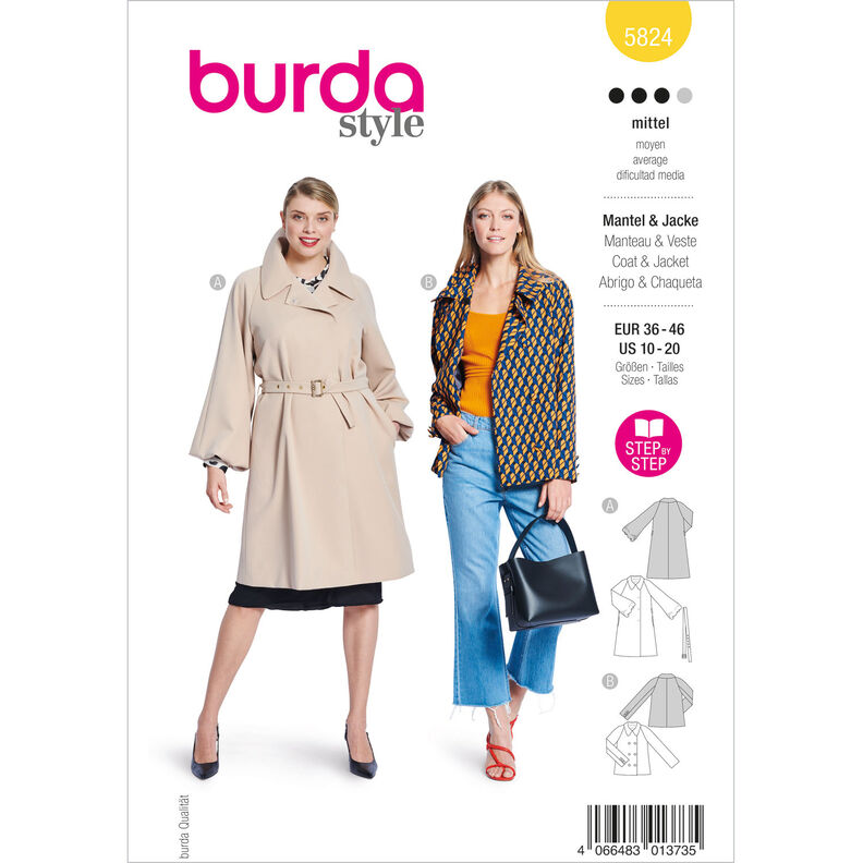 Kurtka / Płaszcz | Burda 5824 | 36-46,  image number 1