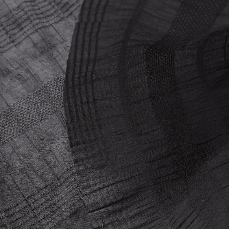 Tkanina bawełniana ze szczypankami – czerń,  image number 3