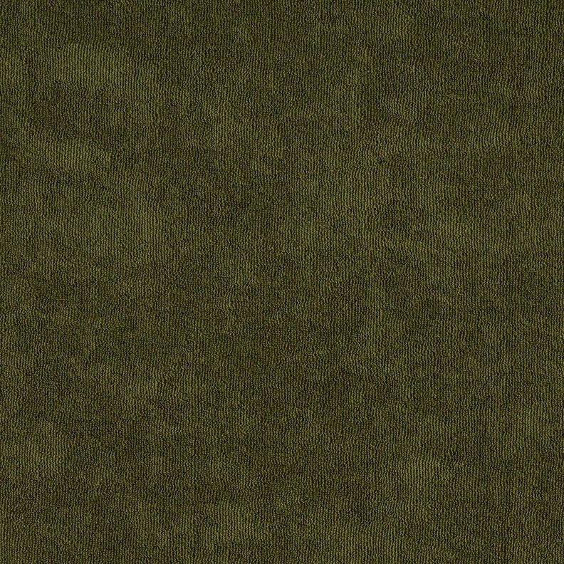 Tkanina frotte Strecz Jednokol – ciemna oliwka, image number 4