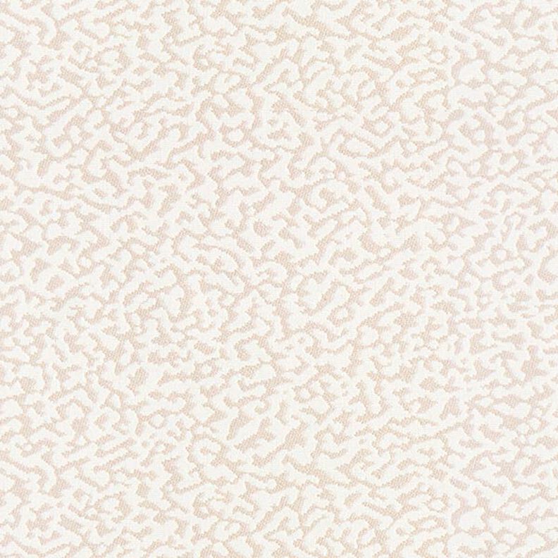 Tkanina meblowa żakardowa, abstrakcyjny duży wzór panterki – krem/beż,  image number 1